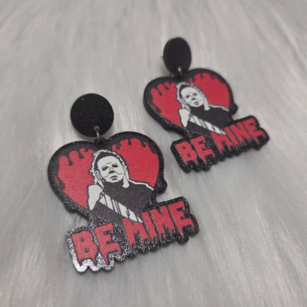 Michael Myers be mine earrings